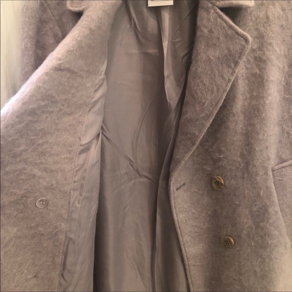 ASOS Brushed Lilac Oversized Coat - Picture 5 of 5